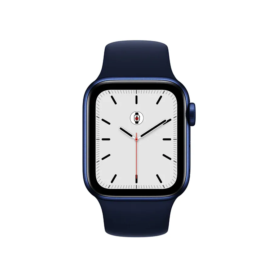 Silicone Sports Bands Compatible With Apple Watch Band for 42MM 44MM 45MM M/S-Blue