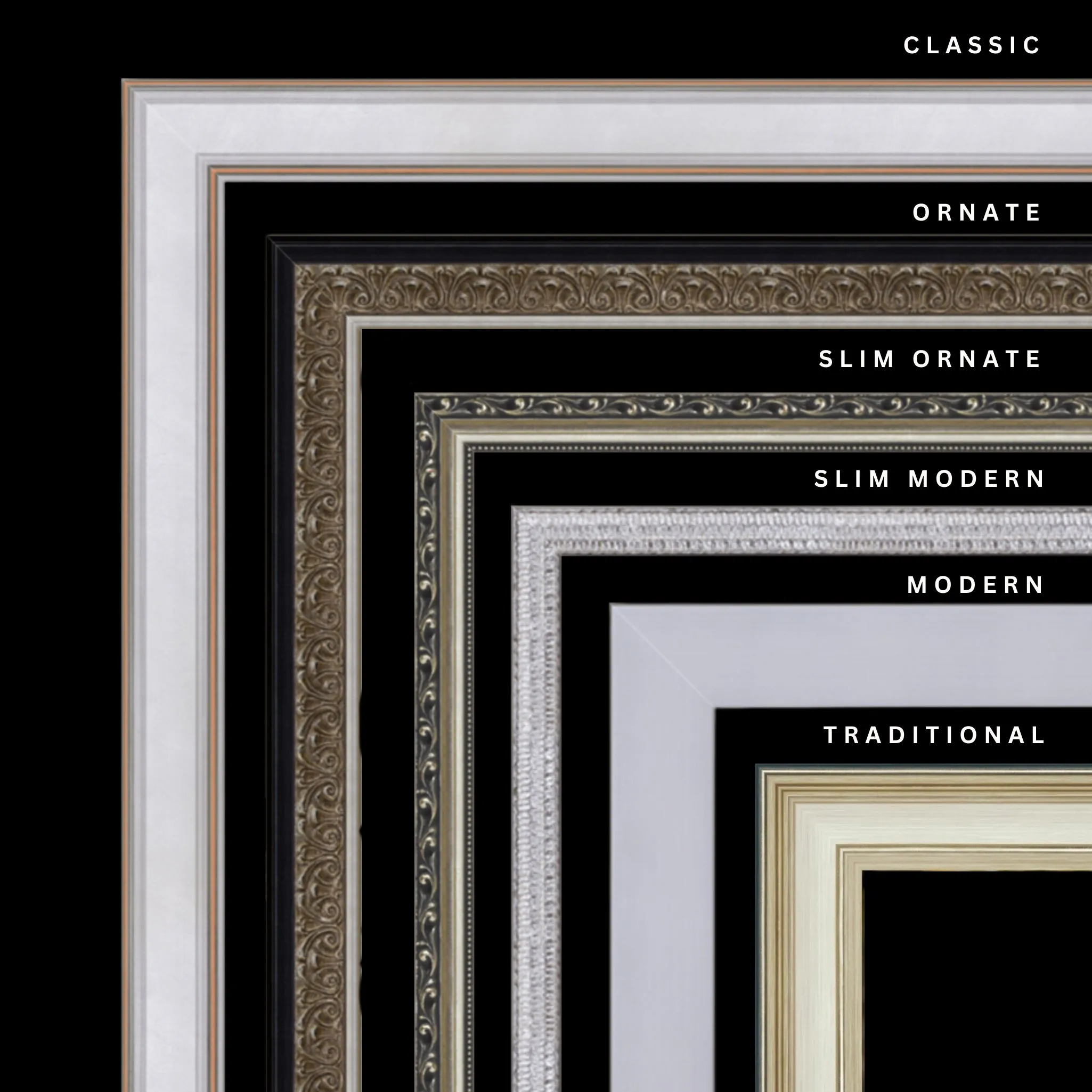 Silver 37x38 Picture Frame Ornate Traditional antique