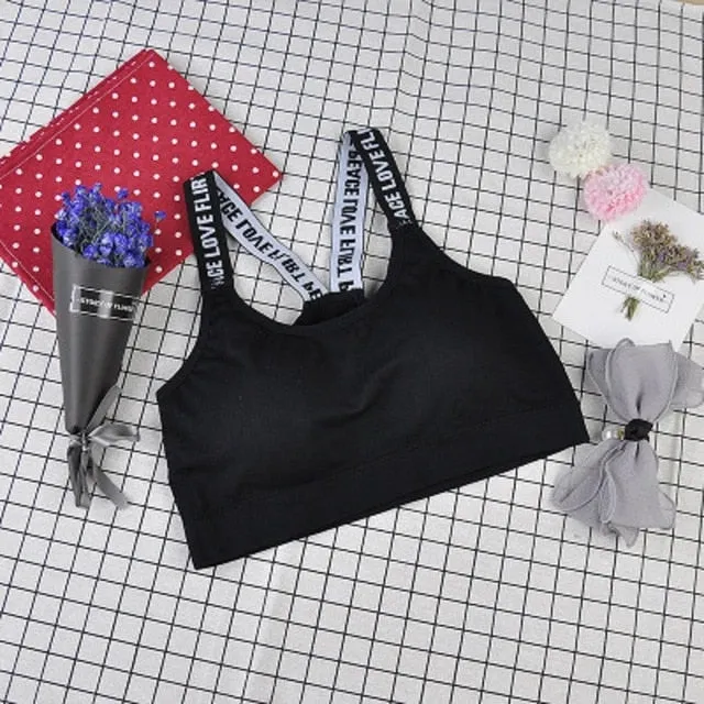 Sport Bra Top Black Padded