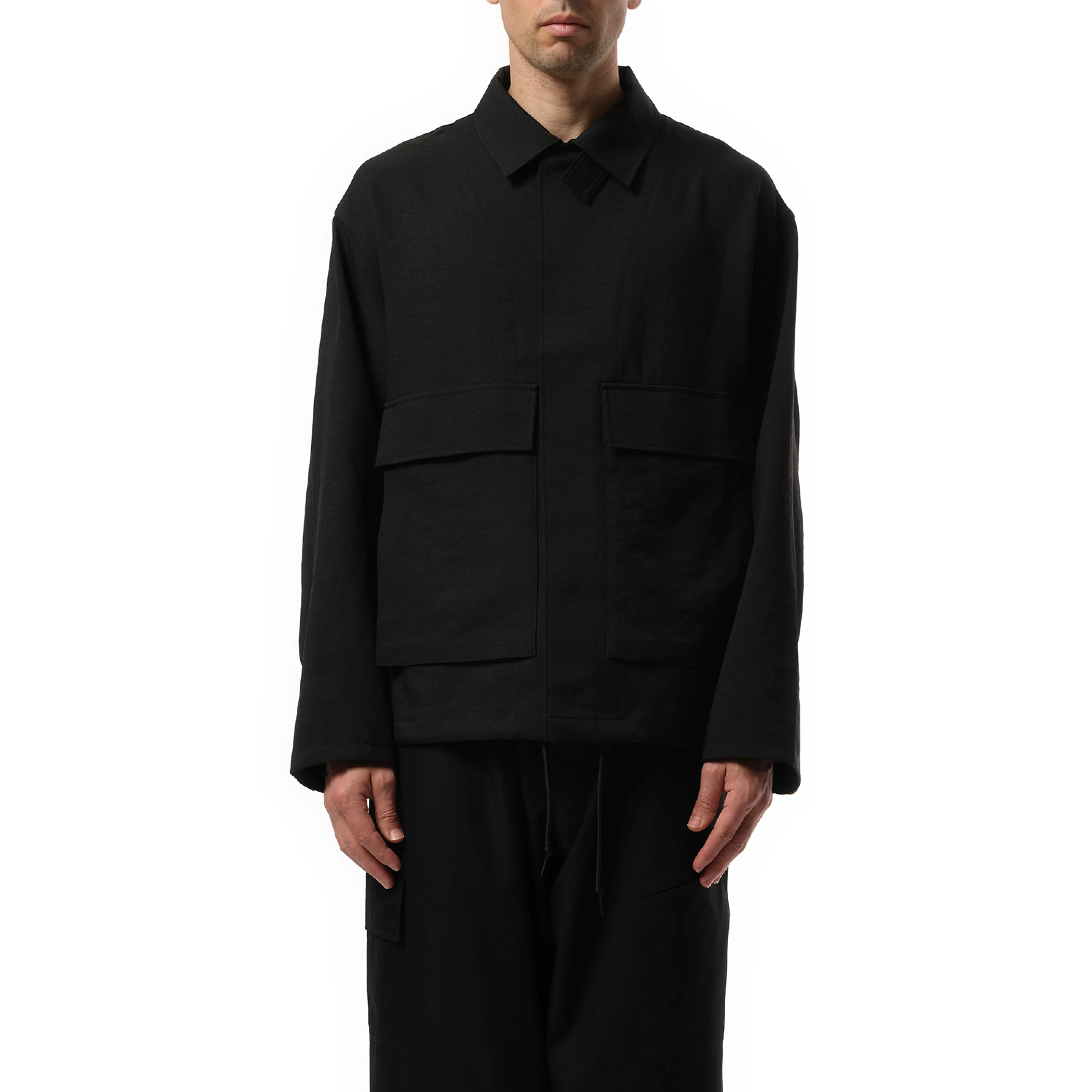 Sports Pocket Coach Jacket in Black