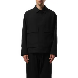 Sports Pocket Coach Jacket in Black