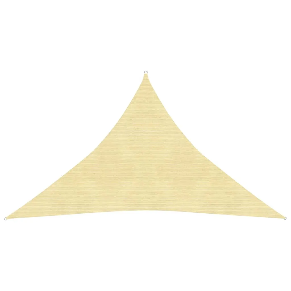 Sunshade Sail 160 g/m² Beige 4x4x5.8 m HDPE