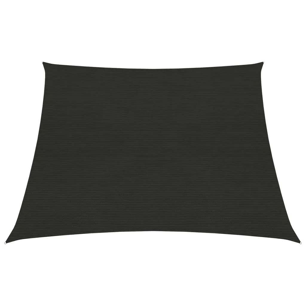 Sunshade Sail 160 g/m² Black 3/4x2 m HDPE