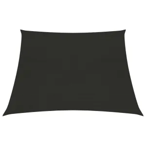 Sunshade Sail 160 g/m² Black 3/4x2 m HDPE