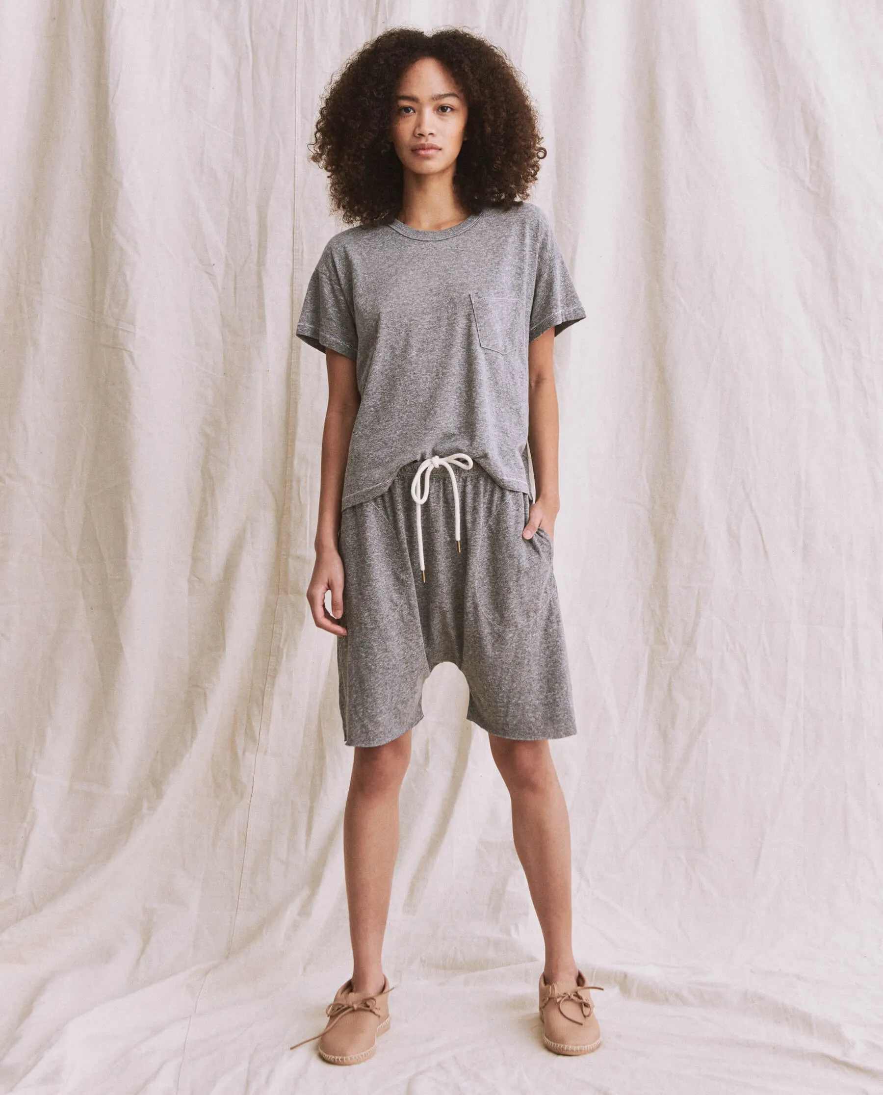 The Great - The Pocket Tee In Heather Grey