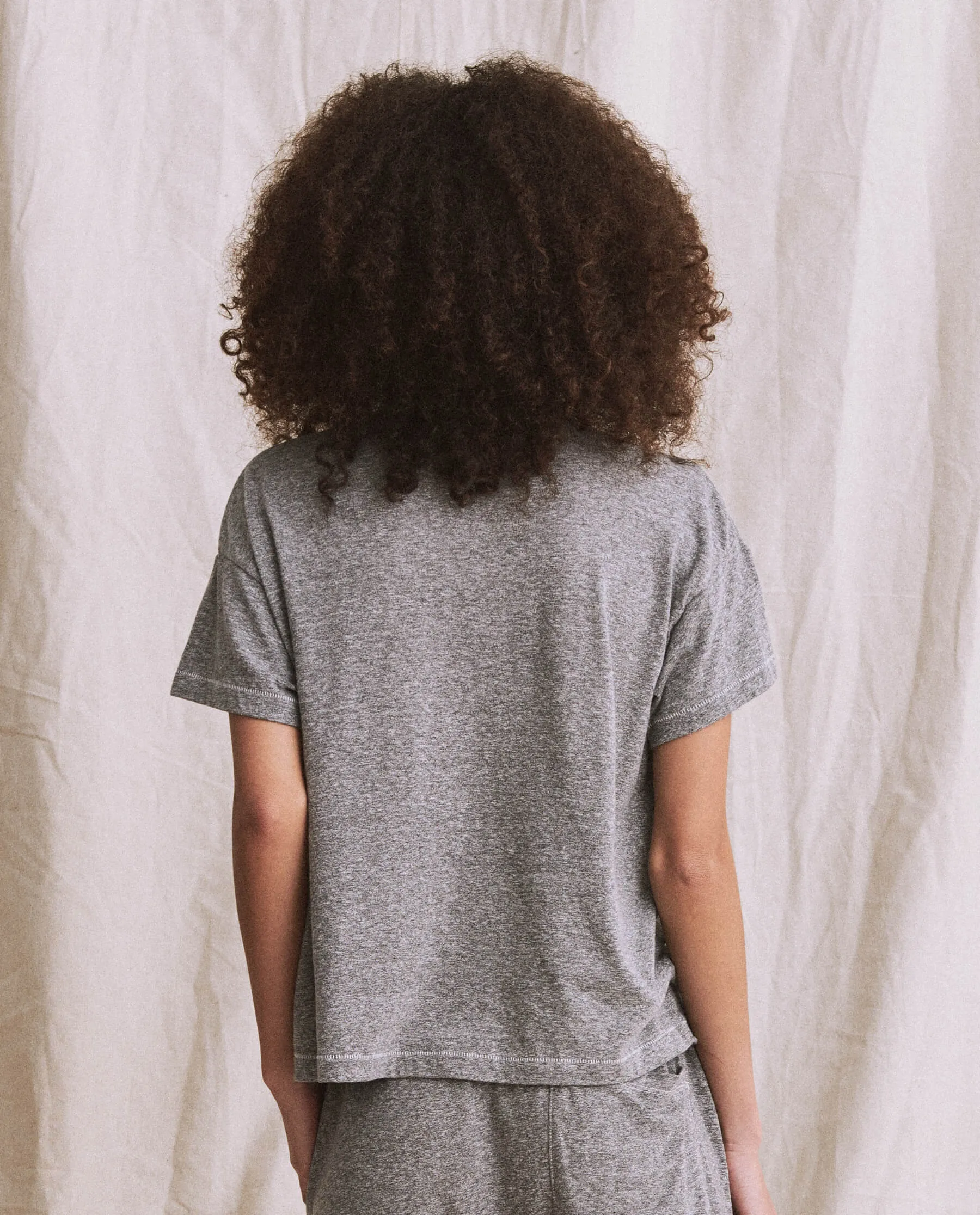 The Great - The Pocket Tee In Heather Grey