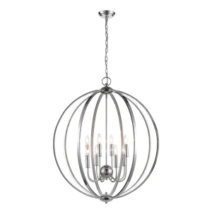 Venue 32" 8 Light Pendant in Chrome