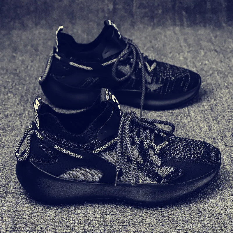 Woven Leisure Breathable Mesh Coconut Sports Shoes