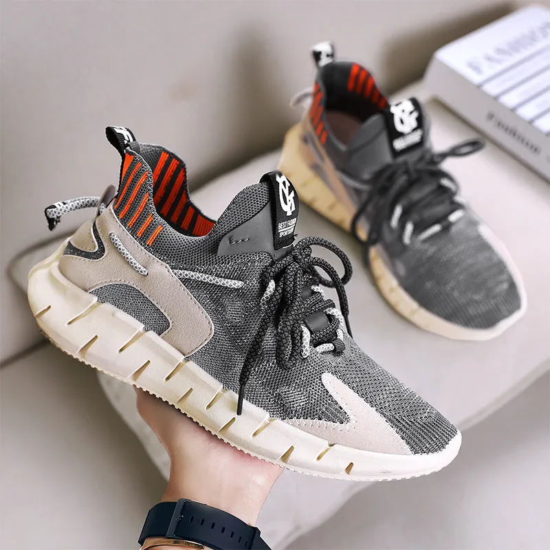 Woven Leisure Breathable Mesh Coconut Sports Shoes